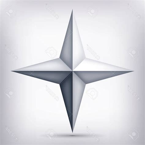 Four Point Star Vector At Collection Of Four Point