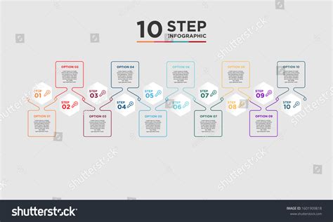 step infographic element business concept stock vector royalty
