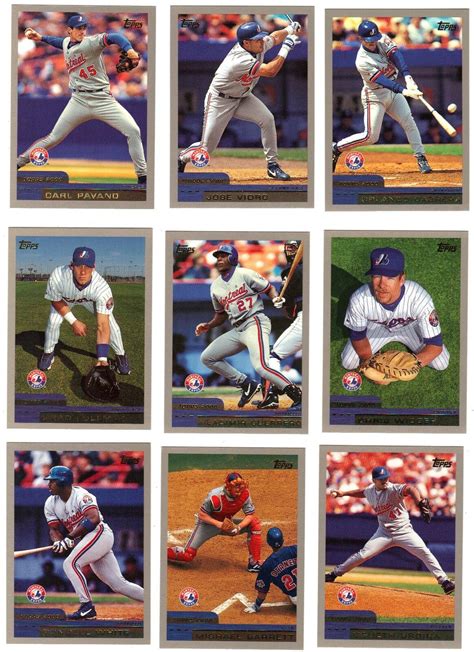 Topps Montreal Expos Team Set Guerrero Vidro White Cabrera Vidro