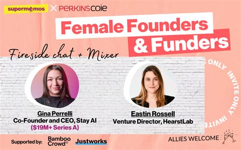 Female Founders Funders Fireside Chat And Mixer Co Hosted With