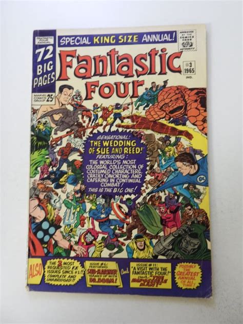 Fantastic Four Annual Vg Fn Condition Comic Books Silver