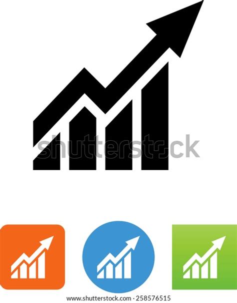 graph trend arrow  stock vector royalty