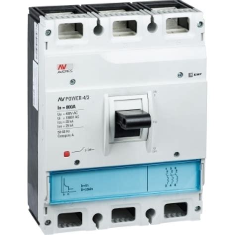 Автоматический выключатель EKF AV POWER-4/3, 800А 35kA TR mccb-43-800 ...