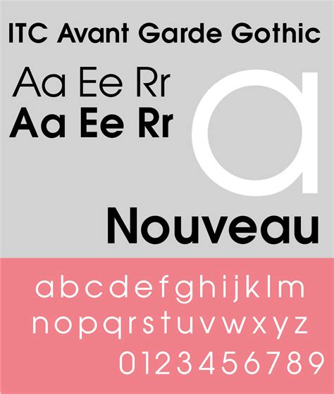 ITC Avant Garde Gothic Font - Download Free Fonts