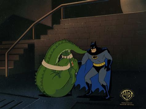 dc comics studio artists batman production cel  original background