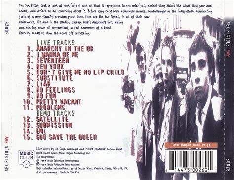 Never Mind The Bollocks Heres The Artwork Albums No 1618 Sex Pistols Raw USA Music Club