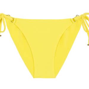 Scrunch Bikinihose Zitronengelb Bottom Strega Bra Comfort Bikini Brasil Shop