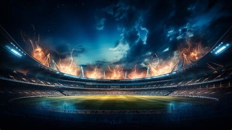 Premium AI Image | The national cricket ground also known as ...