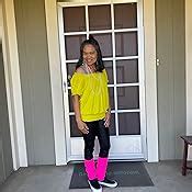 V28 Women Juniors 80s Eighty S Ribbed Leg Warmers For Party Sports Hot Pink At Amazon Womens