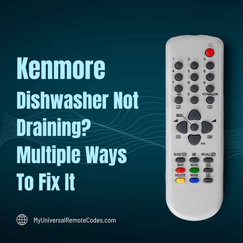 Kenmore Dishwasher Not Draining Multiple Ways To Fix It