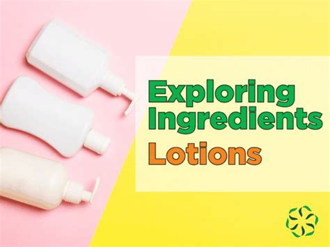 Exploring Product Ingredients Lotions Center For Research On Ingredient Safety