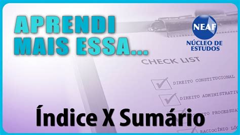 Indice E Sumario É A Mesma Coisa - Diferença entre Índice e Sumário - Word | Aprendi Mais Essa... - YouTube