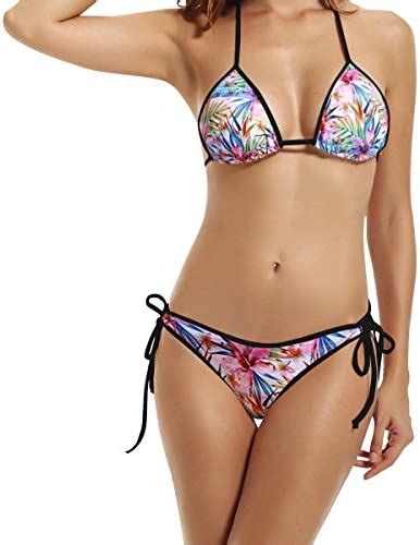 Amazon LINGMEI Flag Of Mexico Sexy Boxing Bikini Women Halterneck