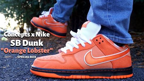 Concepts X Nike SB Dunk Orange Lobster SPECIAL BOX Unboxing Review