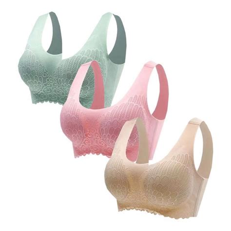 Lot De 3 Femmes Sexy Top Bra Wire Free Underwears Base Vest Style Sports Lingerie N3192Mode