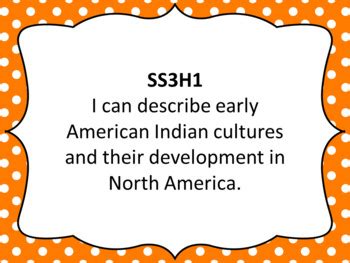 Georgia Standards GSE 3rd Grade History Standards And I Can