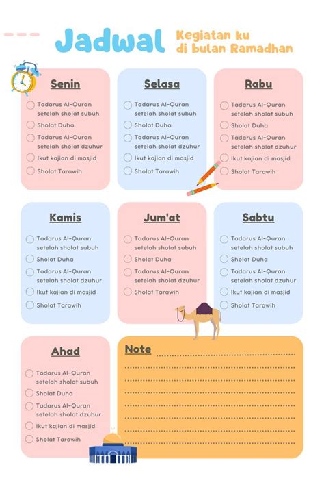 Jadwal Kegiatan Di Bulan Ramadhan Mekkah Education Planner