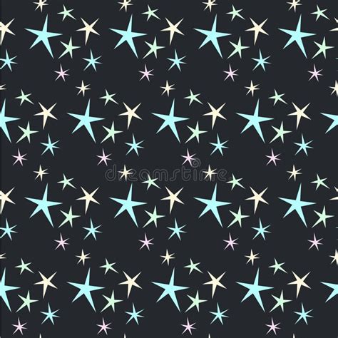 O Sumário Stars O Fundo Sem Emenda Do Teste Padrão Ilustração do Vetor