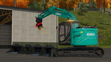 Kobelco Sk 140sr Edit V10 Fs22 Mod Farming Simulator 22 Mod