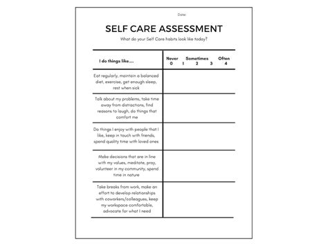 Self Care Worksheet Packet Worksheets For Self Care Practice Self Care