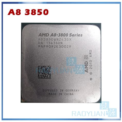 AMD A series A8 3850 A8 3850 2.9GHz 100W Quad Core Prosesor CPU ...