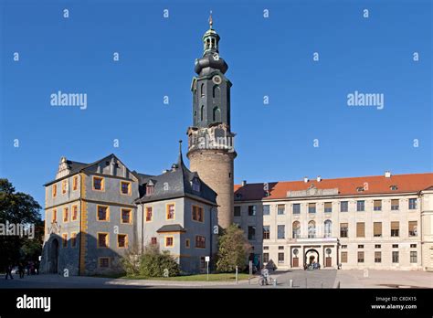 Town Castle Weimar Thuringia Germany Stock Photo Alamy