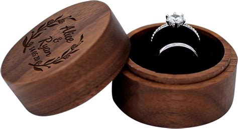 Amazon Smallduuck Personalized Wedding Ring Box For Ceremony