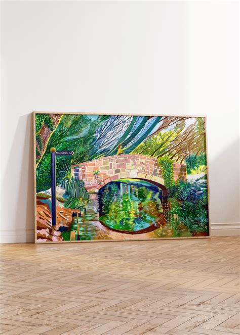 Meanwood Park Bridge Leeds Artwork Print Meanwood Valley Trail Leeds
