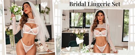 Amazon Avidlove Sexy Lingerie Set Rave Outfits For Women Fishnet Long Sleeve Crop Top Sheer