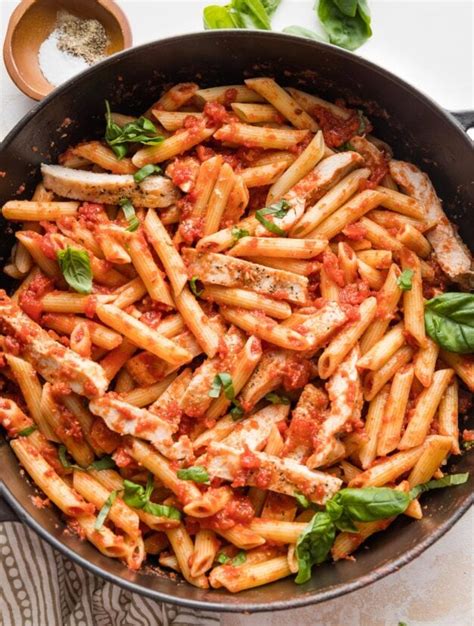 Chicken Marinara Pasta - Nourish and Fete