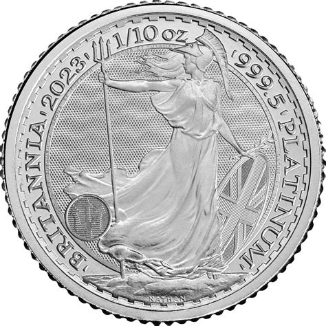 2023 110 Oz British Platinum Britannia Coin Bu L Bgasc™