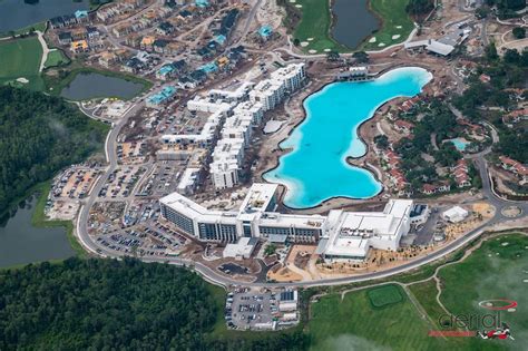 Orlandos New Evermore Resort Tops Off Evermore Bay Water Feature In