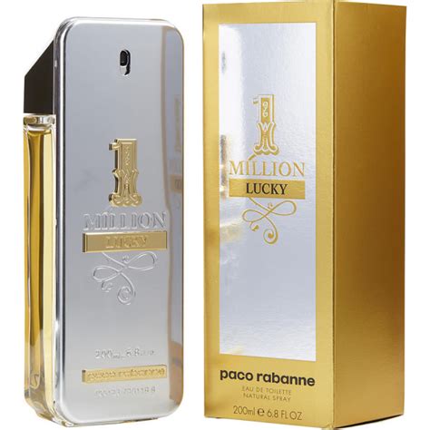 Eau De Toilette Spray 1 Million Lucky De Paco Rabanne En 200 Ml Pour Homme