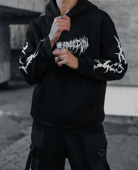 Мужской теплый худи черный от Flex | Цена, фото, описание — Branded.com.ua