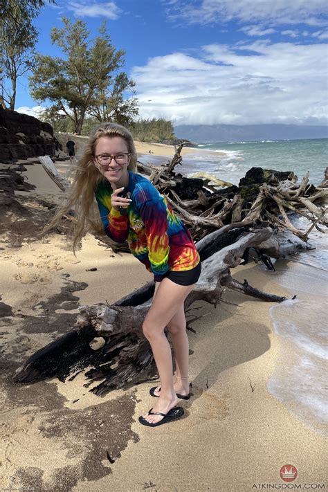 Petite Blonde Teen Riley Star Shows Her Trimmed Pussy Up Close On Her Bed CoedCherry