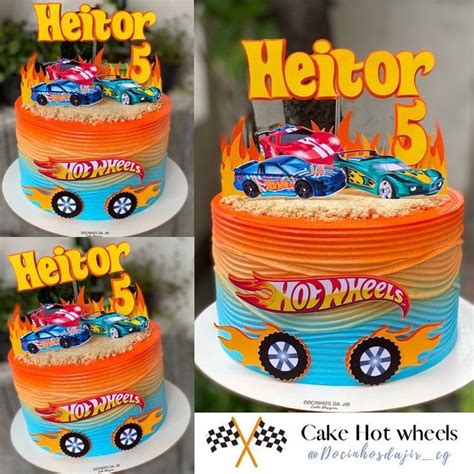 Bolo Hot Wheels para Festa de Aniversário