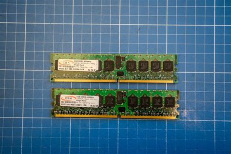 2x 1GB DDR2 400MHz Single Rank ECC-Reg. von CSX in Baden-Württemberg ...