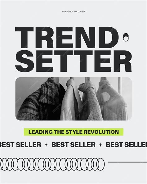 Premium PSD | Trendsetter Fashion Promotional Design for Social Media