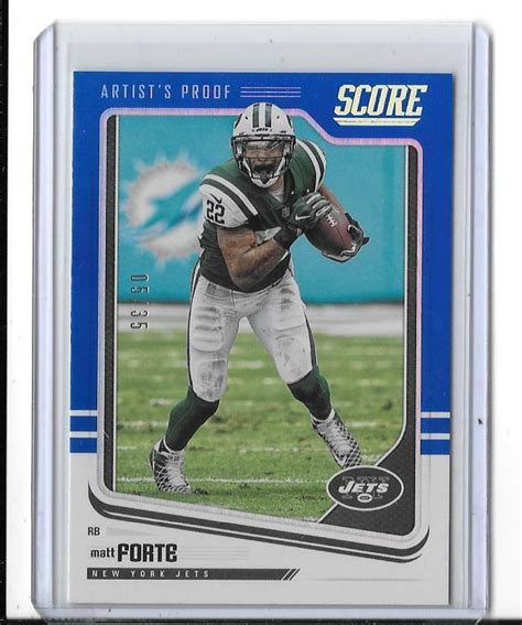 Score Nfl Football Artist S Proof Parallel Matt Forte New