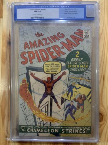 Amazing Spider Man 1 CGC 9 2 OW W Pages Golden Record Reprint EBay