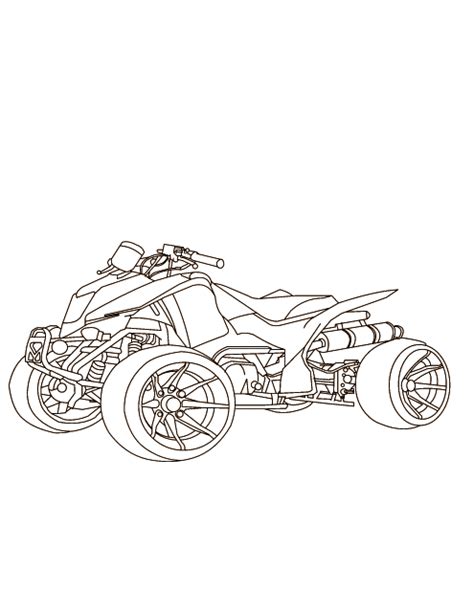 Atv Racing Coloring Pages