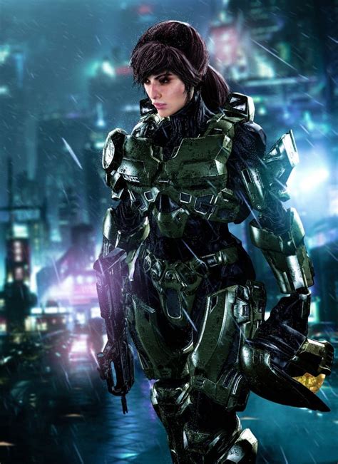 Pin By Leo On Games Halo Spartan Female Armor Halo Cosplay