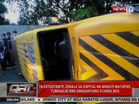 Qrt Estudyante Dinala Sa Ospital Matapos Tumagilid Ang Sinasakyang