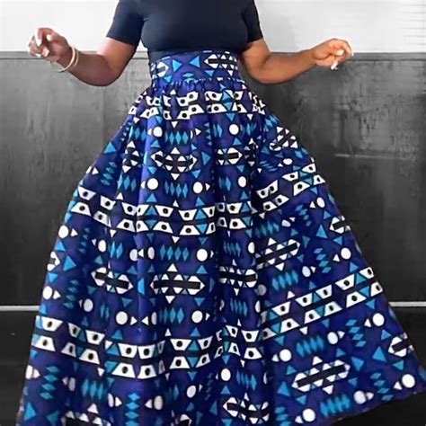 African Maxi Skirt Etsy