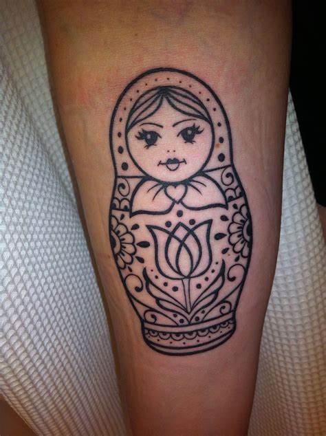 Matryoshka Lady Tattoo Russian Doll Tattoo Doll Tattoo Nesting Doll Tattoo