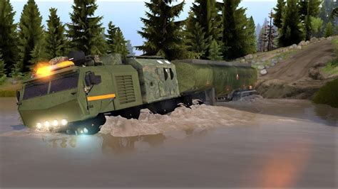 Spintires Kamaz Typhoon X Military Transport Trailer Fuel