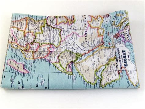 Map Fabric World Map Fabric Fabric Map of the World World - Etsy