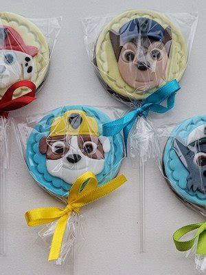 Pirulito De Chocolate Patrulha Canina - Pirulito de Chocolate Patrulha Canina | Elo7 Produtos Especiais