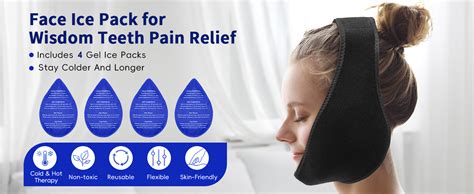 Amazon Wisdom Teeth Ice Pack Head Wrap For Pain Relief Cold Hot Therapy For Face Jaw