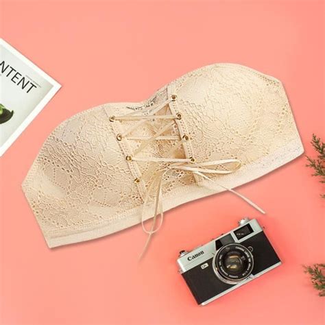 Soutien Gorge Soutien Gorge Push Up Sans Bretelles En Dentelle Pour Femmes Lingerie Invisible